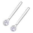thumbnail image 2 of 1pair Straight Line Earrings, 2 of 3