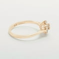 thumbnail image 6 of LBG British Made 14k Rose Gold Cubic Zirconia Womens Promise Ring - 33 size options - Size 10.5, 6 of 7