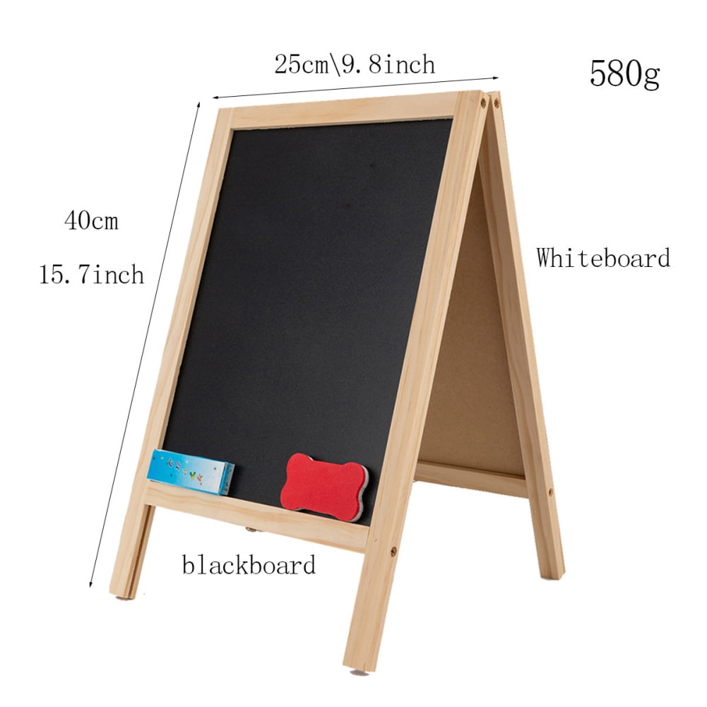Double Sided Chalk Board Sign, Sidewalk Sign, Sandwich Chalkboards, Rustic Freestanding A-Frame Wedding Decoration, Non-Porous Message, Chalkboard Easel, Store Display Sign Blackboard