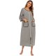 thumbnail image 3 of Vestido de noche para mujer, camisones a media pantorrilla, ropa de salón informal suelta Irfora Gris/XX-grande, 3 of 7