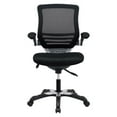 thumbnail image 6 of Modway Edge Modern Style Mesh Fabric Office Chair in Black Finish, 6 of 12