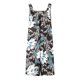thumbnail image 5 of ICHUANYI Clearance Fashion Women Casual Prinded Shoulder Button Suspender Jumpsuits Wide Pocket Leg Pant(Black, XL) ICHUANYI WER2023081108307, 5 of 5