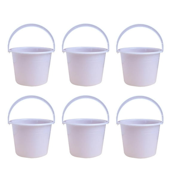 ROSENICE 6Pcs Multipurpose Storage Buckets Paint Storage Buckets Useful Painting Buckets