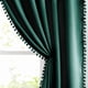 thumbnail image 1 of Cortinas Treatmentex Pompón Verde Opacas Completas 160x130cm x2, 1 of 9