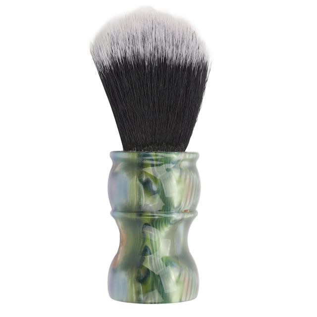 Brocha de afeitar con mango de resina para hombre, herramienta para afeitar barba, cepillo suave para crema de afeitar y burbujas.