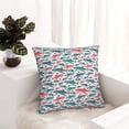 thumbnail image 6 of Pofeuu Colorful Shark Print Double-sided plush pillowcase Square Throw Pillow Covers Pillows Cover for Living Room Bedroom Sofa Couch Cushion Cover（No pillow core）-16"x16", 6 of 7