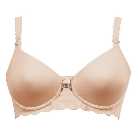 Cache Coeur Womens Diamond Underwire Maternity and Nursing Bra  34F  Nude