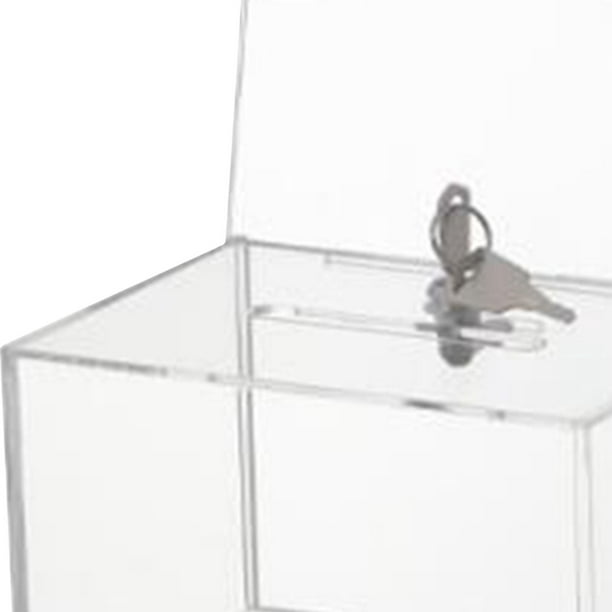 Boite/trieur de Cartes de visite - acrylique - transparent