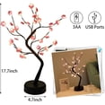 thumbnail image 2 of Lámpara de árbol de cerezo CM-TOP con 36 luces LED de decoración japonesa, funciona con batería/USB, lámpara de mesa para recámara, hogar, decoración de fiesta de Navidad, 2 of 4