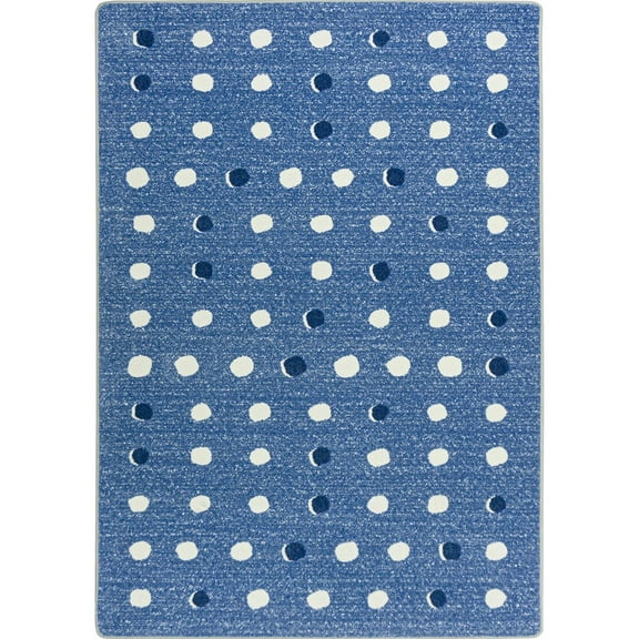 Little Moons 7'8" x 10'9" area rug in color Blue Skies