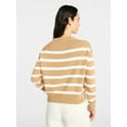 thumbnail image 4 of Time and Tru Women's and Women‘s Plus Easy Crew Pullover, Sizes XS-XXXL, 4 of 6