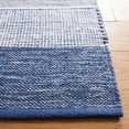 thumbnail image 4 of SAFAVIEH Striped Kilim Amina Striped Cotton Area Rug, Grey/Blue, 8' x 10', 4 of 12