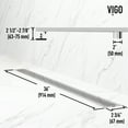 thumbnail image 4 of VIGO Elan 36 in. Linear Shower Drain in Chrome, 4 of 10