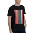 thumbnail image 2 of Bingfone Vertical Stripes Men'S Loose Fit Short-Sleeve Pocket T-Shirt, 2 of 7