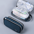 thumbnail image 3 of Estuche grande para lápices, estuche duradero de gran capacidad, bolsa de papelería portátil con asa Ormromra CPB-US-XD63-2, 3 of 5