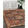 thumbnail image 3 of Ahgly Company Machine Washable Indoor Square Traditional Saffron Red Area Rugs, 6' Square, 3 of 7