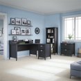 thumbnail image 2 of Kathy Ireland by Bush Connecticut 4 Piece Office Set in Black, 2 of 12