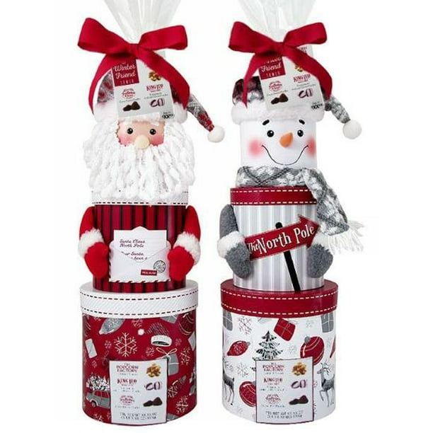 Santa Snowman Tower With Variety Sweets 3 Box Set Color Style Will Vary Walmart Com Walmart Com