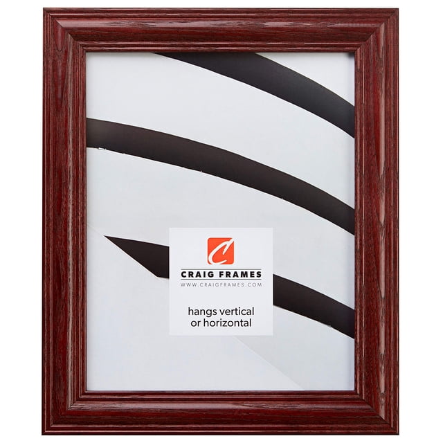 Craig Frames 440CH 11 by 14-Inch Picture Frame, Wood Grain Finish, 1.265-Inch Wide, Cherry Red