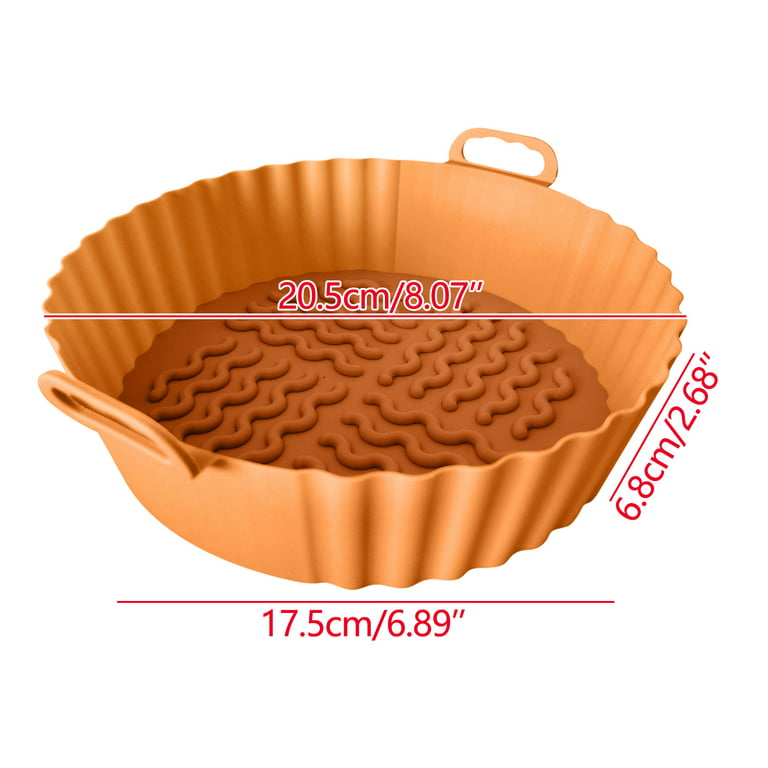 froven FROVEN Silicone Air Fryer Liners Round Reusable 8.5 inch Pot 2Pack Air  Fryer Liner for 4 to 7 QT Airfryer Liners Silicone Basket