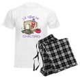 thumbnail image 6 of CafePress - I'd Rather Be Quilting Men's Light Pajamas - Men's Light Loose Fit Cotton Pajama Set, 6 of 7