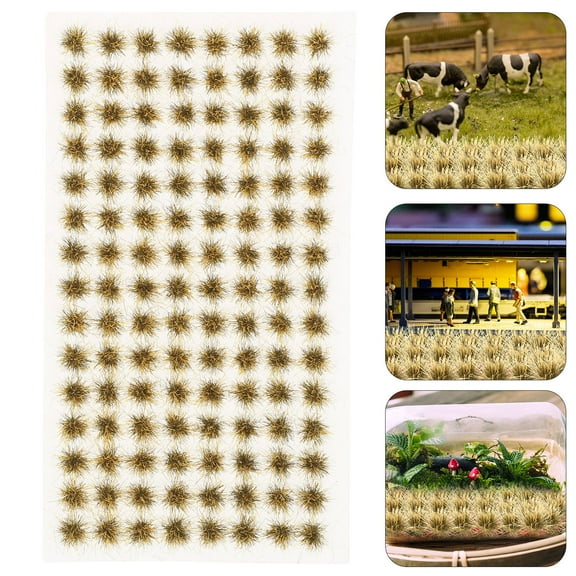 FONDOTIN Mini Grass Cluster Model Resin 104 for Realistic Style