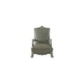 thumbnail image 2 of ACME Chaise d'Appoint Dresden en Blanc Os Vintage et PU, 2 of 5