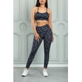 thumbnail image 1 of Ensemble Brassière de Sport et Legging Léopard Charbon pour Femme, 1 of 24