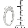 thumbnail image 3 of MyDiamondBox 1/2 Carat Total Weight (cttw) 14K White Gold Wedding Rings - Modern Diamond Bridal Ring for Women and Girls (Size: 6), 3 of 3
