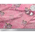 thumbnail image 3 of Soimoi Orange Moss Georgette Fabric Text & Women Group Print Fabric by Yard 42 Inch Wide, 3 of 3