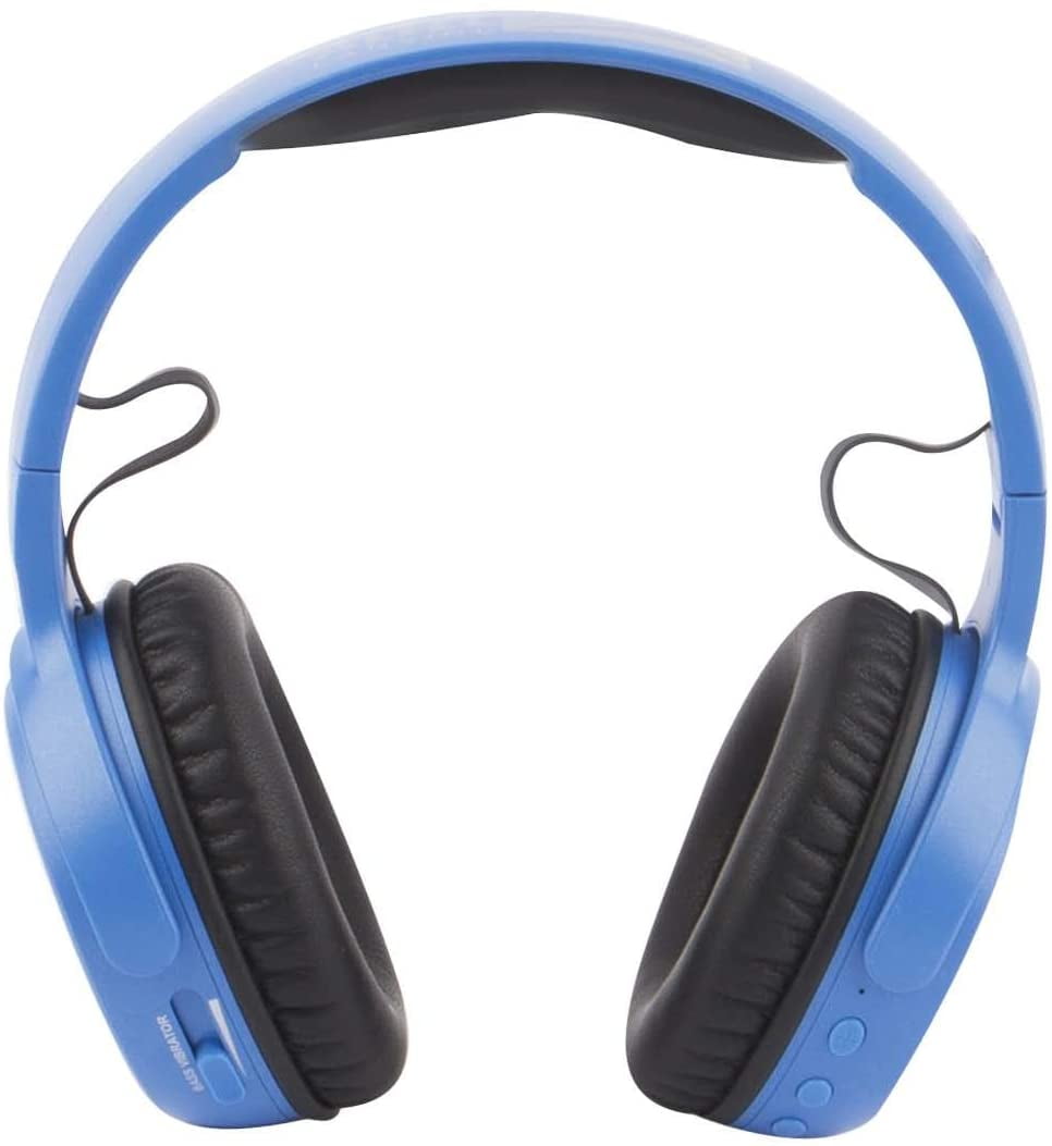Altec Lansing MZX701- Blue Rumble Bass Boosted Over Ear Bluetooth Headphones with 