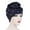 Navy Blue, variant on Zhaomeidaxi Women Turban African Pattern Knot Headwrap Beanie Pre-Tied Bonnet Chemo Cap Hair Loss Hat