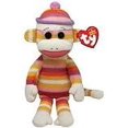thumbnail image 3 of "Ty Beanie Babies Sock Monkey Pastel Stripes 8"" Plush", 3 of 3