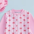 thumbnail image 5 of Xudanell Girls Tankini Swimsuit Sweet Pattern Printed Ruffle Hat Bathing Suit with Zipper Beach Swimwear Hot Pink 2-3 Years, 5 of 6