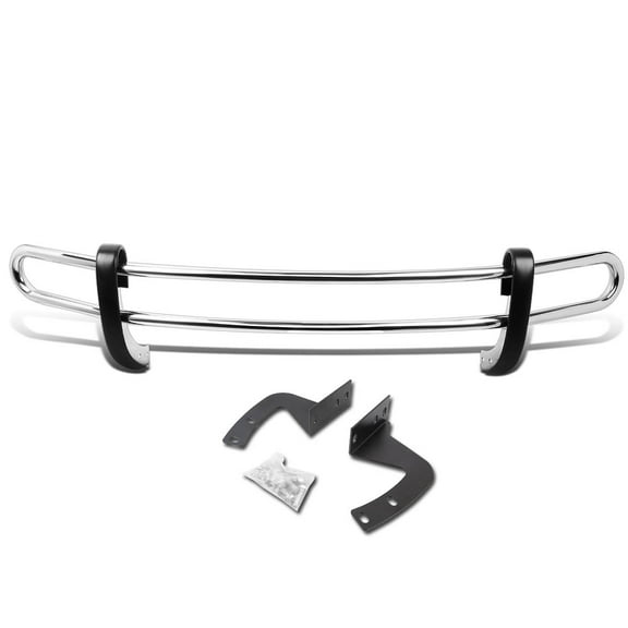 DNA Motoring RBG-008-SS For 2009 to 2014 Nissan Murano Z51 Stainless Steel Double Bar Rear Bumper Protector Guard (Chrome) 10 11 12 13