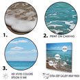 thumbnail image 3 of Designart "Tranquil Oceanfront" Beach Floater Framed Wall Art Living Room, 3 of 5