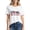 White#17, variant on GaThRRgYP Summer Vacation Short Sleeve Blouse - Women's Tops,Women's Independence Day Printed Short Sleeved T-shirt White S
