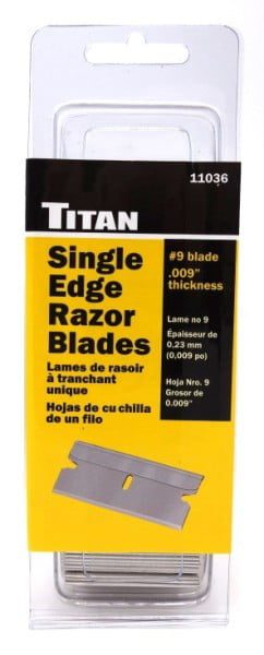 Pack of 100 Titan 11036 Single Edge Razor Blade 