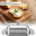 thumbnail image 6 of Stainless steel Butter Dish with Lid,Large Butter Container with Cover for Countertop,Multi-Purpose Serving Food Dish Tray Kitchen Gadgets,Butter Holder for Kitchen Gifts,Dishwasher Safe(Silver), 6 of 9