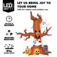 thumbnail image 3 of Joiedomi Árbol inflable de Halloween de 8 pies con fantasma, calabaza y lápida, inflables con LED incorporados para fiesta de Halloween en interiores, exteriores, patio, jardín, decoraciones de césped, 3 of 5