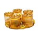 thumbnail image 2 of Tarros para condimentos, recipientes para dulces, organizadores con tapa, a prueba de polvo, decoración sencilla ámbar, 2 of 9