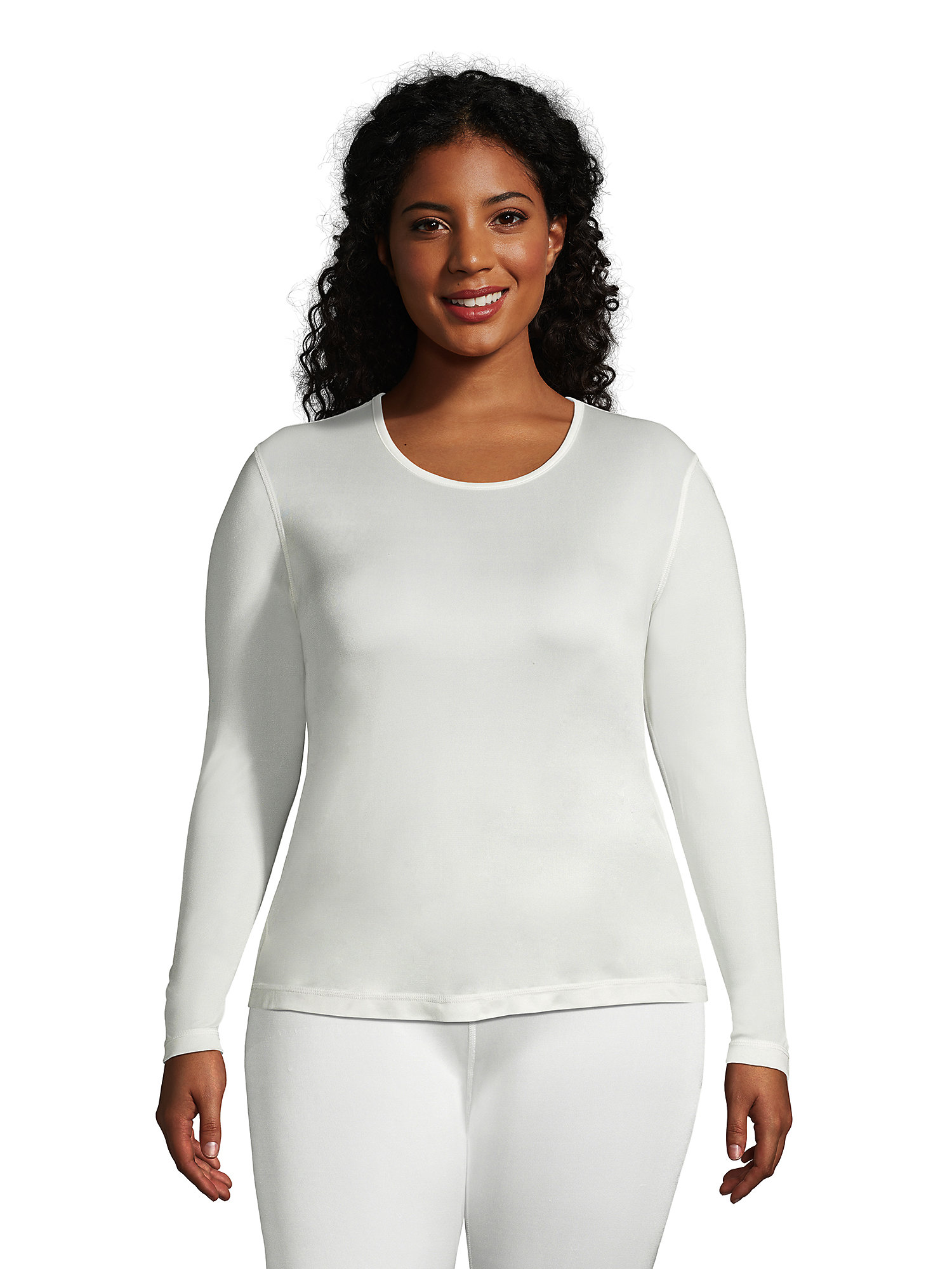 Lands' End Women's Plus Size Silk Interlock Thermal Long Underwear Base ...