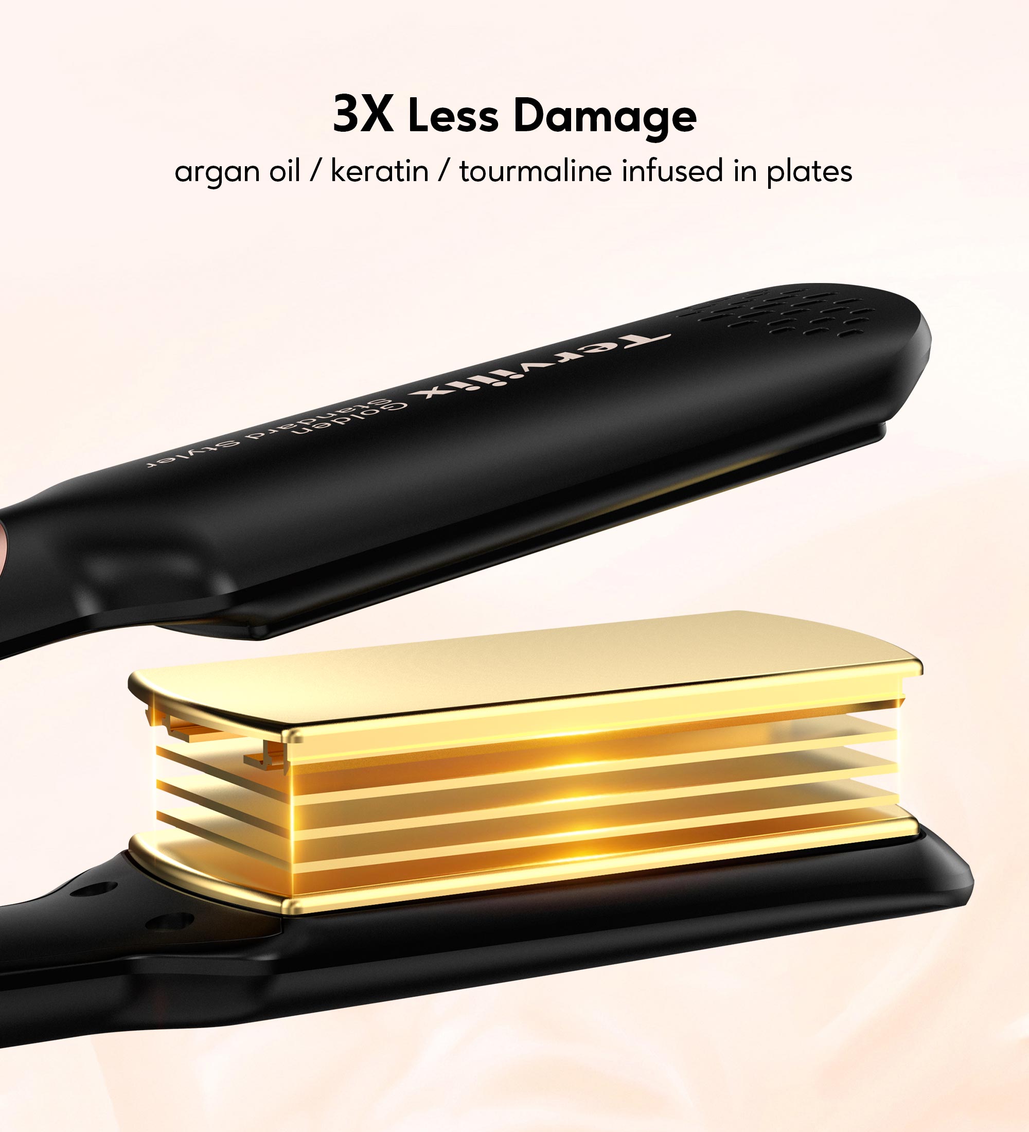 Terviiix 1.75" Professional Ceramic Hair Straightener photo 4