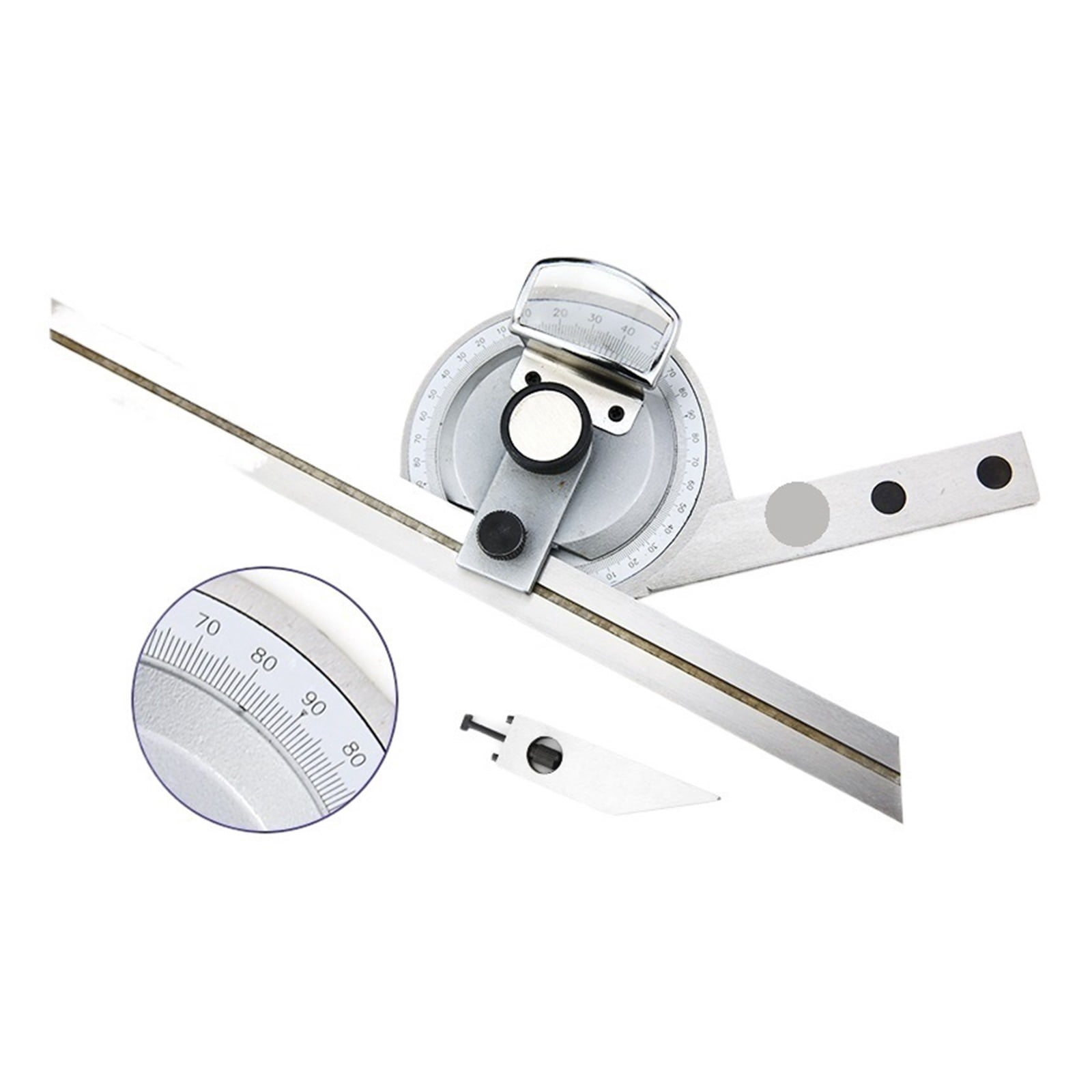Universal Angle Ruler Carbon steel Protractor Angle Measuring Instrument Magnifying Glass ,Water-Proof & Dust Resistant