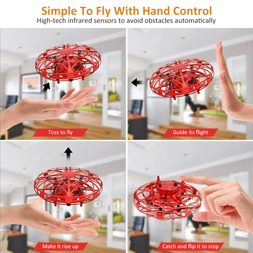 MAXKY Mini Hand Drone, 360° Rotating Flight with Obstacle Avoidance photo 6