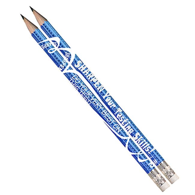 sharpened testing pencils