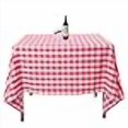 thumbnail image 3 of Waysle Square Tablecloth, 70 x 70 Inch, Red and White checker Table cloth for Square or Round Tables in Washable Polyester, great for Wedding, Restaurant, Party, Banquet Decoration, 3 of 4