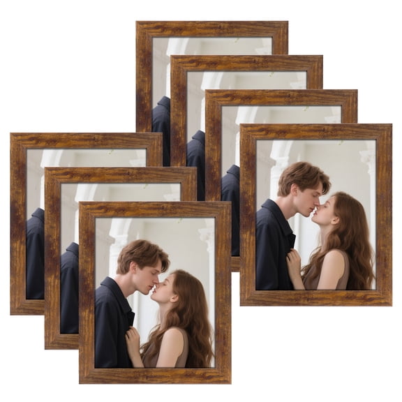 7 Pack 8x10 Picture Frames for Wall Hanging and Desktop Display