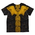 thumbnail image 2 of Halloween Black Dragon Costume All Over Toddler T Shirt, 2 of 2