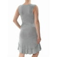thumbnail image 2 of MAISON JULES $50 Womens New 1142 Gray Ruffled Hem Sleeveless A-Line Dress S B+B, 2 of 2